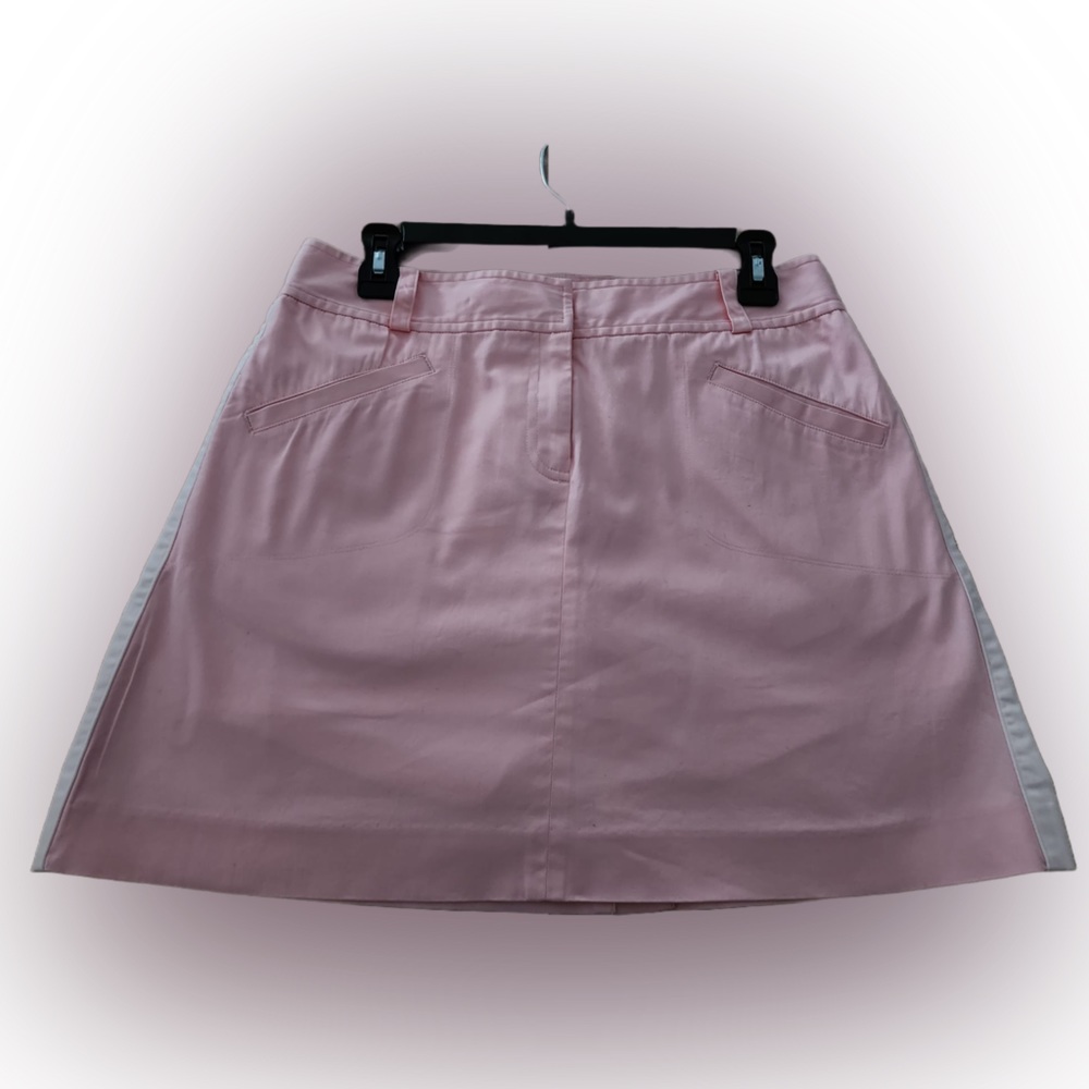 IZOD Women’s Pink with White Trim Athletic Skirt Skort With Shorts Size:6
